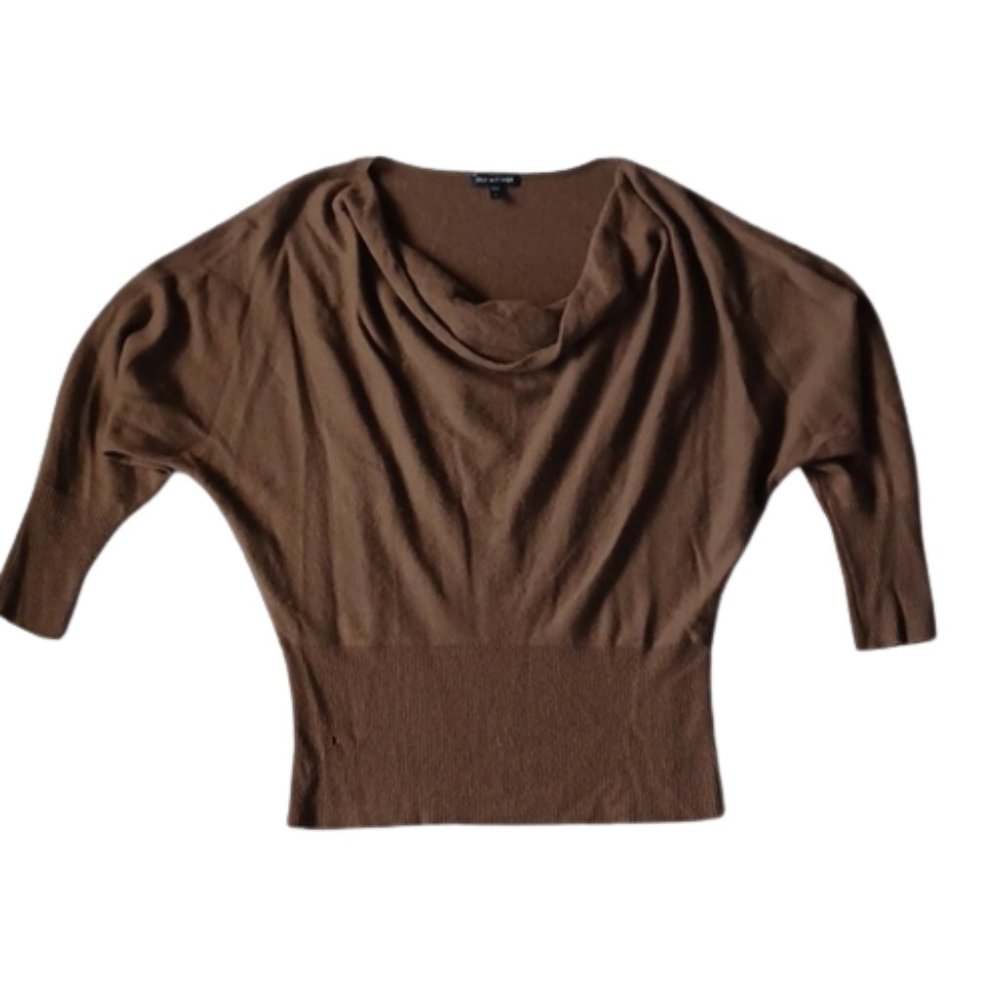 Eileen Fisher Cowl Neck Dolman Sleeve Cashmere Sweater- Sz. Sm